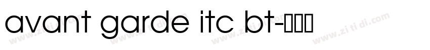 avant garde itc bt字体转换